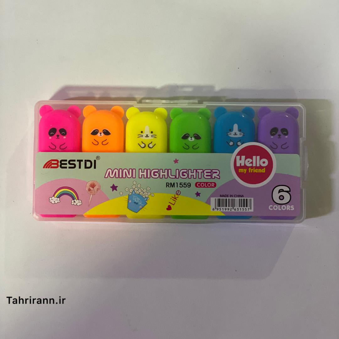 ماژیک هایلایتر bestdi بسته 6 عددی