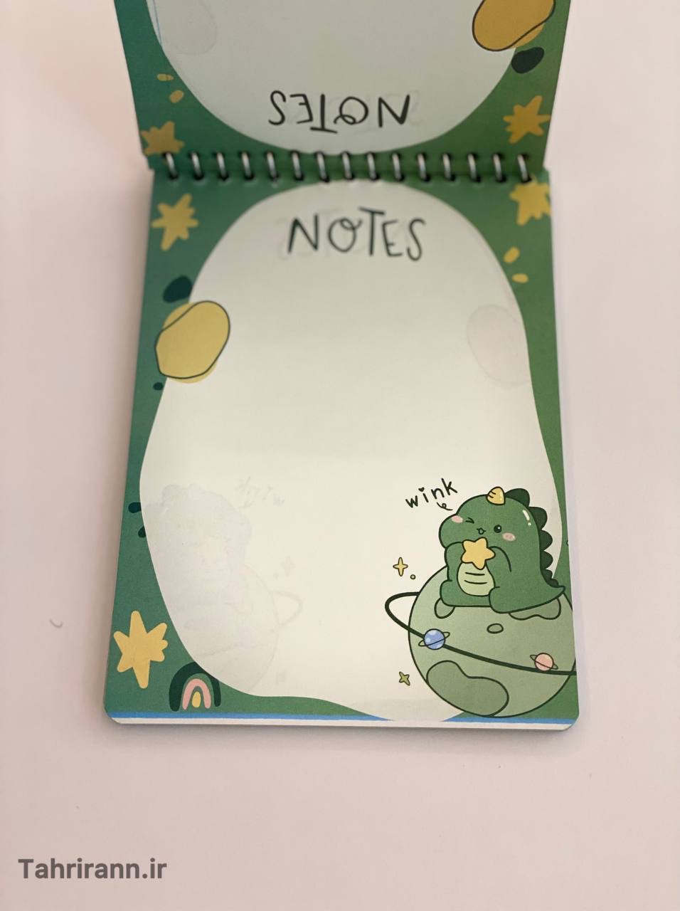 دفتر یادداشت کریمی سیمی جلد نرم