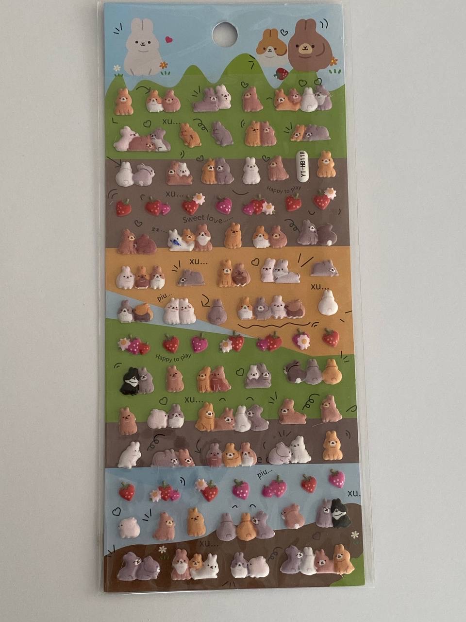 استیکر سه بعدی خرگوش