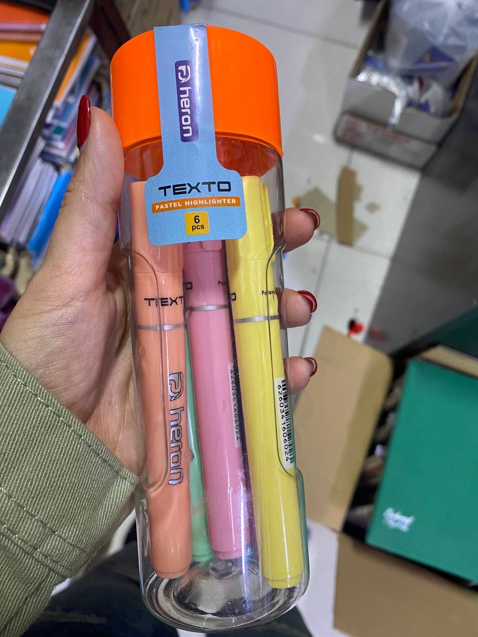 هایلایتر استوانه ای هرون ۶ عددی