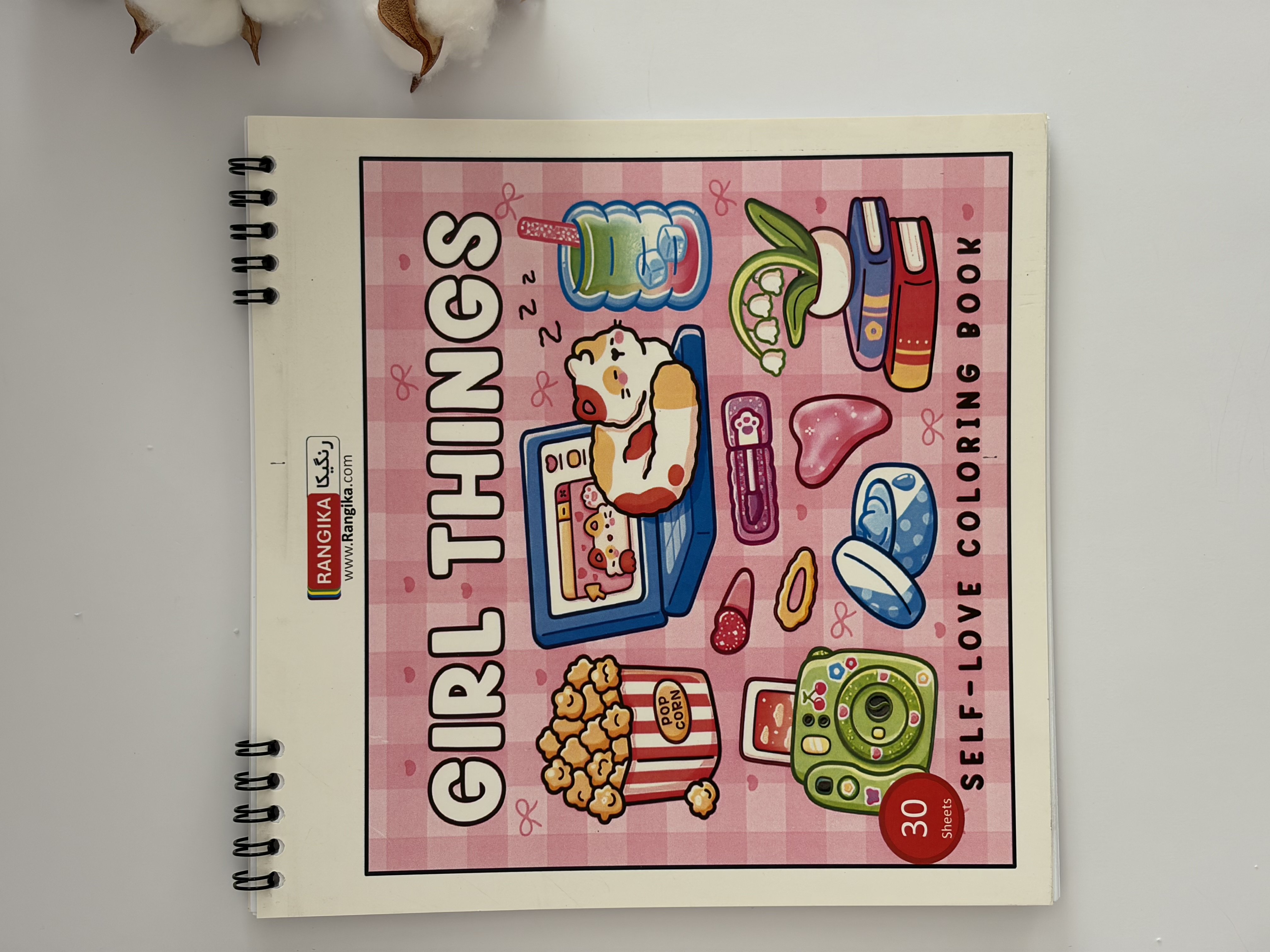 دفتر رنگ آميزى بزرگسال girl things